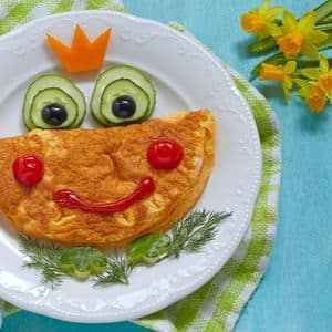 funny face omelette recipe for kids promo